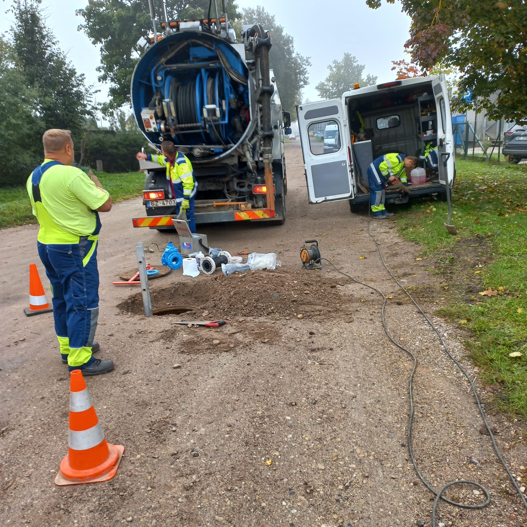 Lietus kanalizācijas un ūdensvada pārbūve Mazajā Gāles un Augļu ielu, Siguldā krustojumā